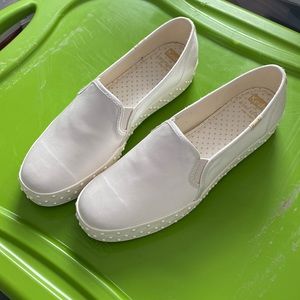 Kate Spade Keds Triple Decker Satin Pearl Sneaker